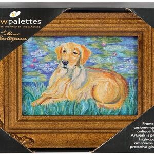 Pavilion Gift Company Paw Palettes Framed Canvas Art, 7-1/2 by 6-Inch